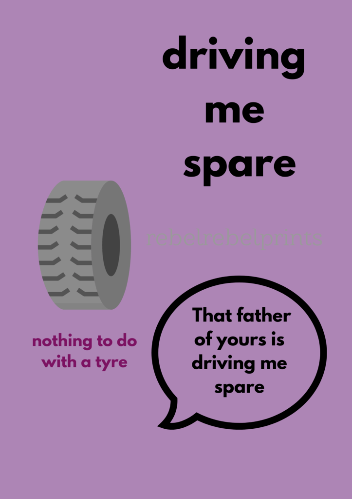 driving me spare digital print