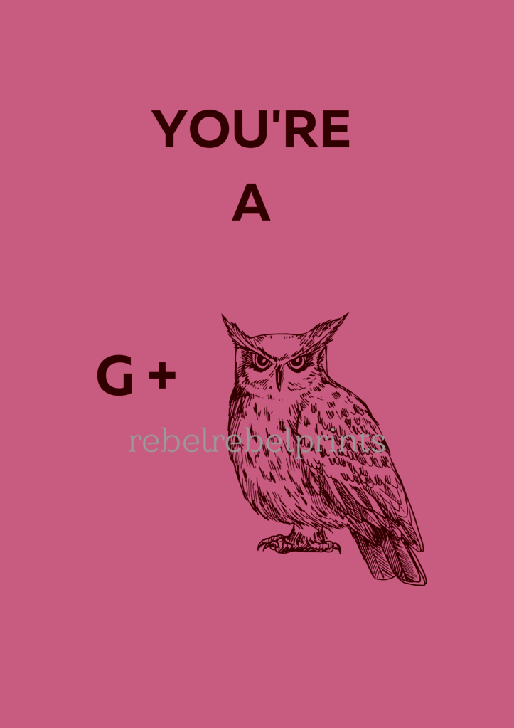 you're a gowl digital print