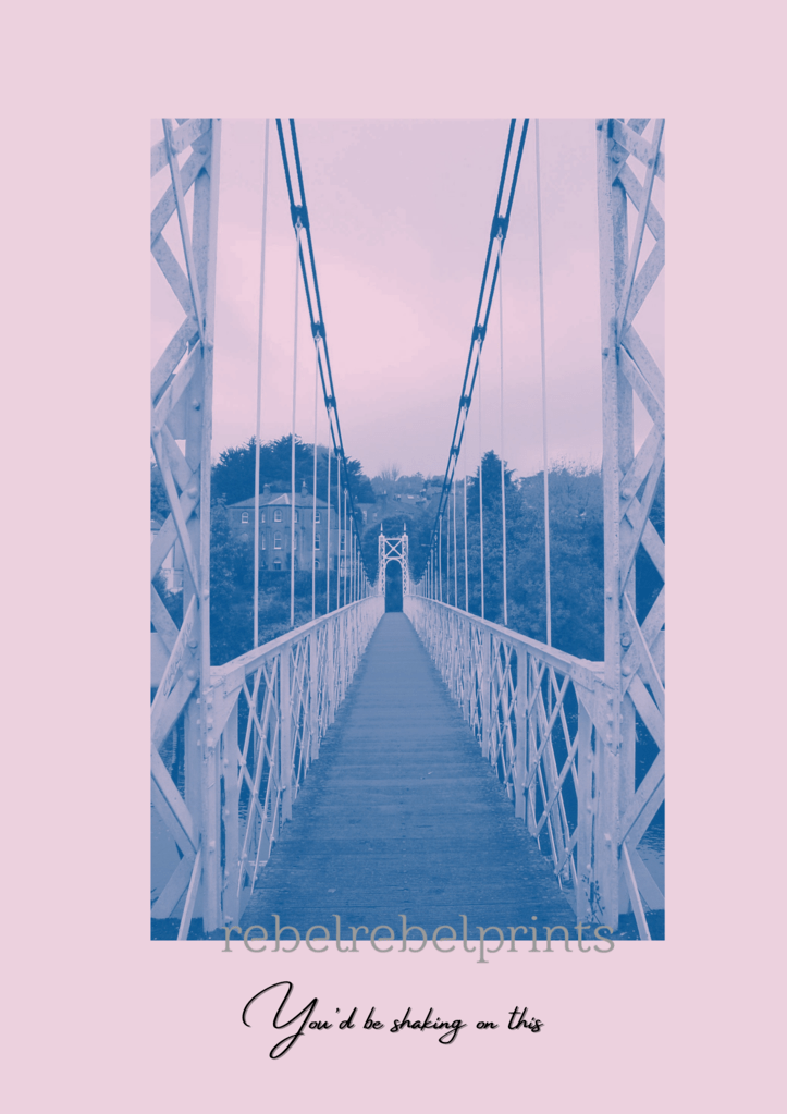 shaky bridge digital print