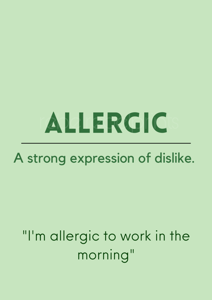 allergic digital print
