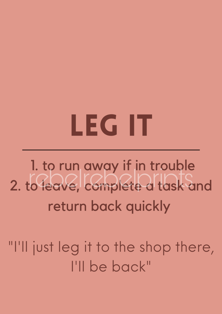 leg it digital print